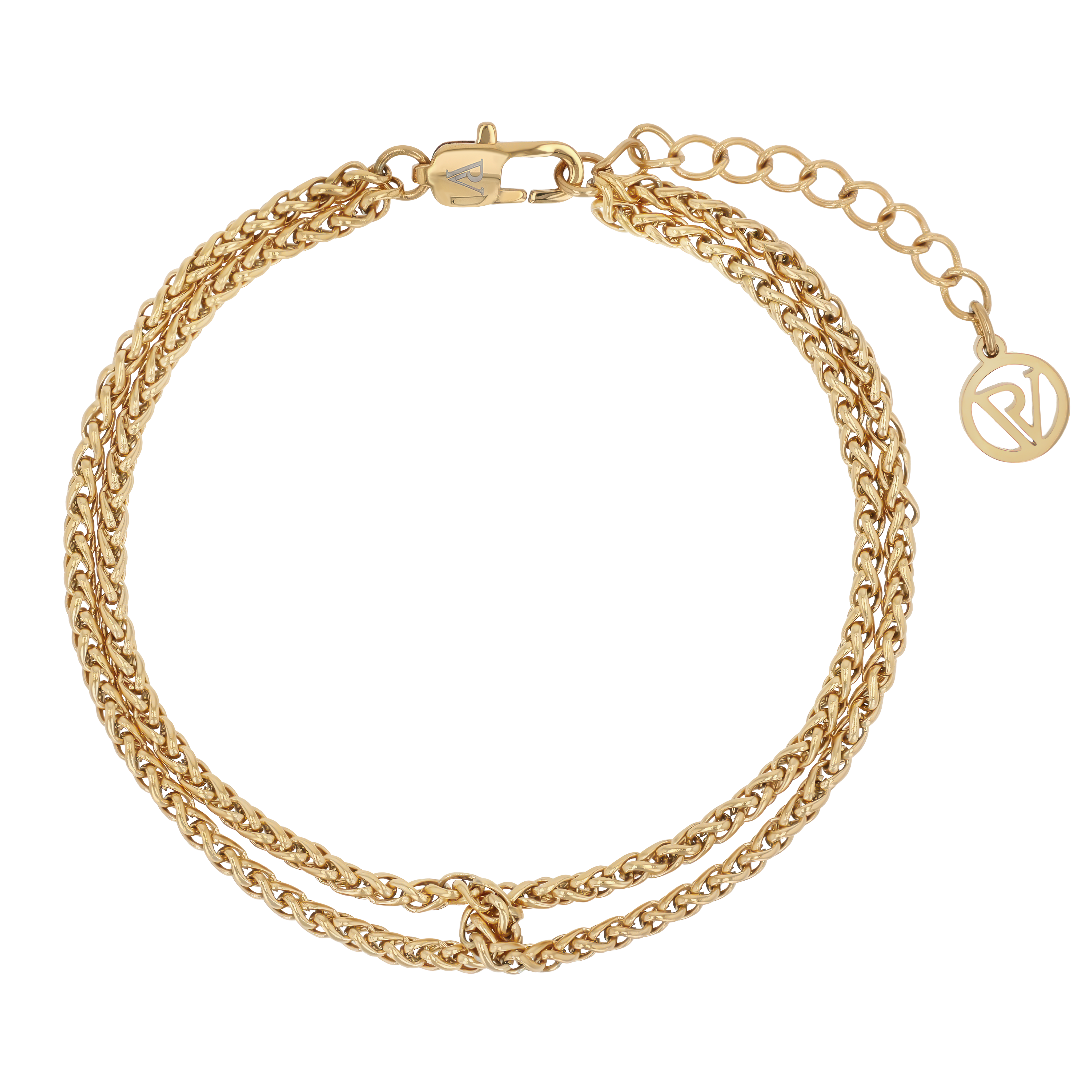 アクセサリー CHAIN BRACELET-GOLD Women's Double Fox Chain Bracelet – PAUL VALENTINE