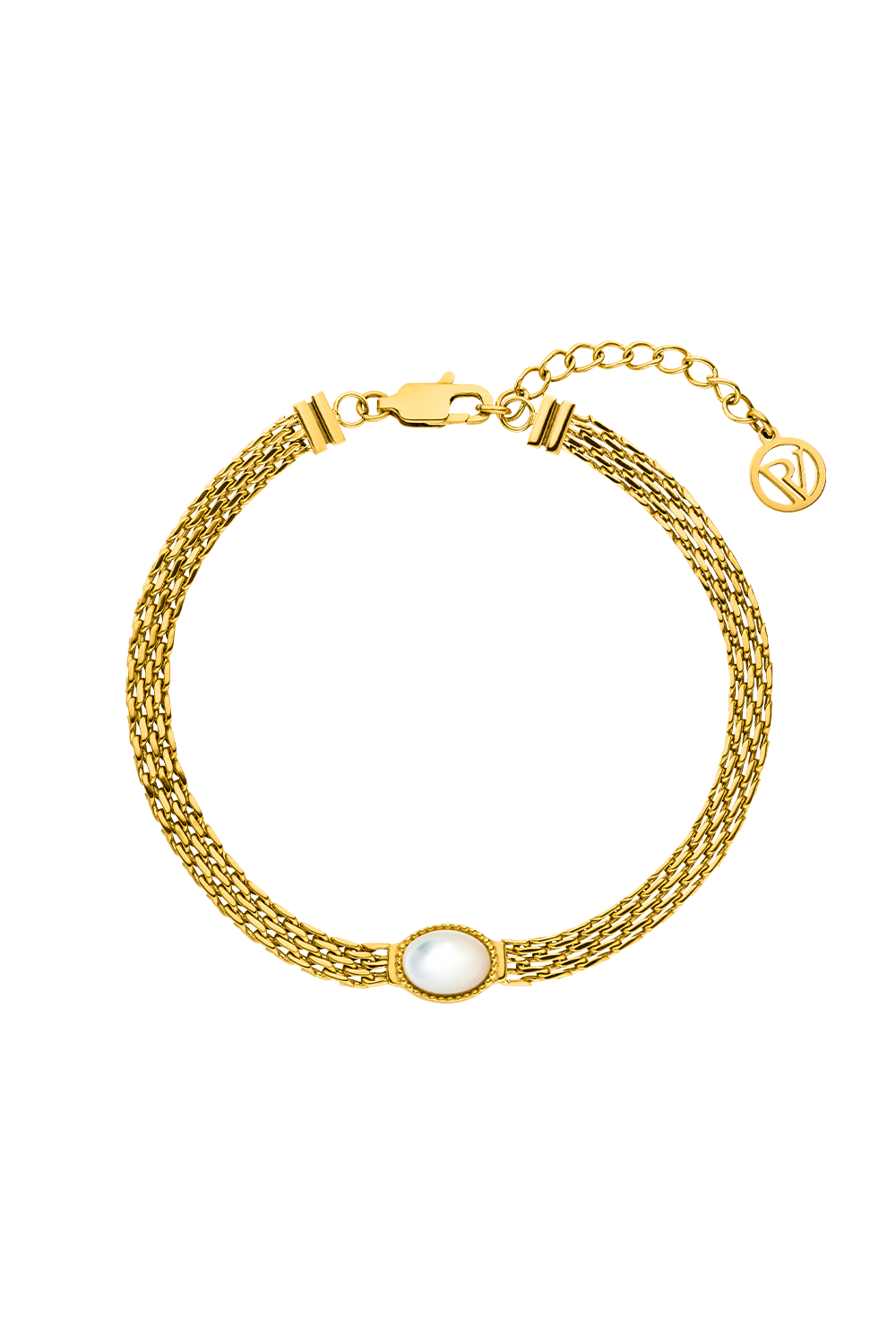 Amalfi Mesh Bracelet 14K Gold Plated