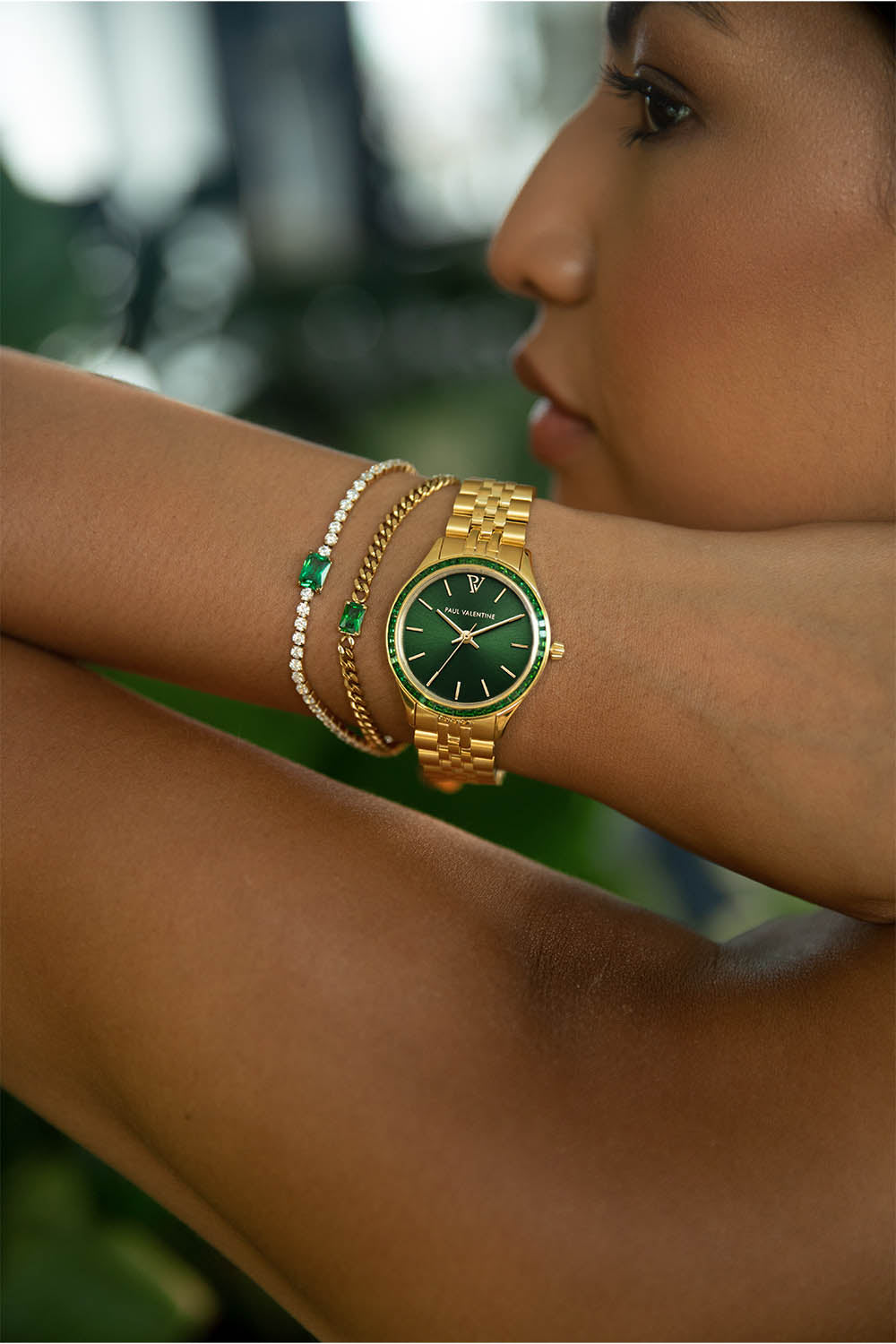 Green Emerald Tennis Bracelet