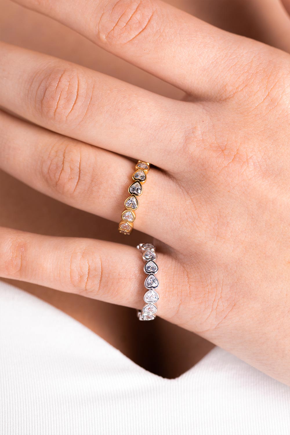 Glamorous Heart Ring 14K goldplated buy online now