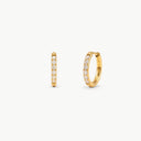 Sparkling Becca Hoop Gold S