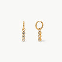 Sparkling Charm Hoop Gold