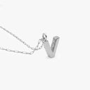 Initial Mini Pendant Necklace  V