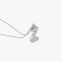 Initial Mini Pendant Necklace  Z
