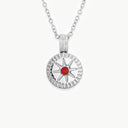 July Natural Birthstone Pendant Necklace