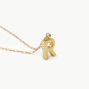 Initial Mini Pendant Necklace  R