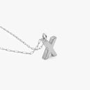 Initial Mini Pendant Necklace  X