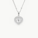 Wild at Heart Engravable Necklace Silver