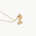 Initial Mini Pendant Necklace  Z
