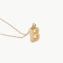 Initial Mini Pendant Necklace  B