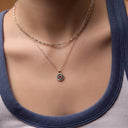July Natural Birthstone Pendant Necklace