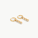 Sparkling Charm Hoop Gold