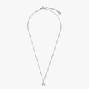 Initial Mini Pendant Necklace  A