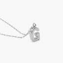 Initial Mini Pendant Necklace  G
