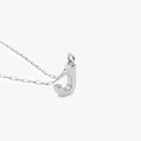 Initial Mini Pendant Necklace  J