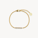 T-Bar Crystal Pendant Bracelet