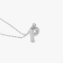Initial Mini Pendant Necklace  P
