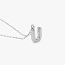 Initial Mini Pendant Necklace  U