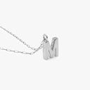 Initial Mini Pendant Necklace  M