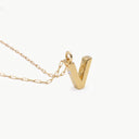 Initial Mini Pendant Necklace  V