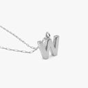 Initial Mini Pendant Necklace  W