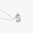 Initial Mini Pendant Necklace  S