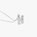 Initial Mini Pendant Necklace  N