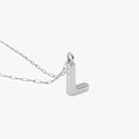 Initial Mini Pendant Necklace  L