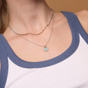 December Natural Birthstone Pendant Necklace
