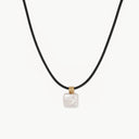 Square Pearl Pendant Necklace