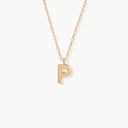 Initial Mini Pendant Necklace  P