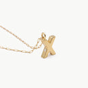 Initial Mini Pendant Necklace  X