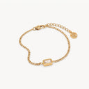 Emerald Pendant Bracelet