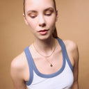 March Natural Birthstone Pendant Necklace