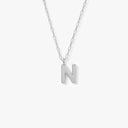 Initial Mini Pendant Necklace  N