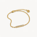T-Bar Crystal Pendant Bracelet