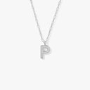 Initial Mini Pendant Necklace  P