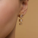 Emerald Statement Drop Earrings