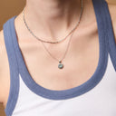 March Natural Birthstone Pendant Necklace