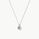 March Natural Birthstone Pendant Necklace