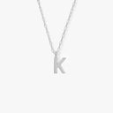 Initial Mini Pendant Necklace  K