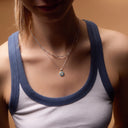 October Natural Birthstone Pendant Necklace