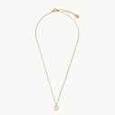 Initial Mini Pendant Necklace  D