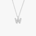 Initial Mini Pendant Necklace  W