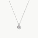 December Natural Birthstone Pendant Necklace