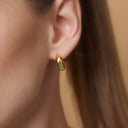 Golden Hour Natural Stone Hoop
