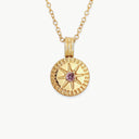 February Natural Birthstone Pendant Necklace