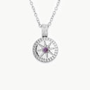 February Natural Birthstone Pendant Necklace