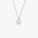 Initial Mini Pendant Necklace  G