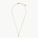 Initial Mini Pendant Necklace  E